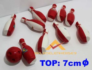 RENKLİ 10 LOBUT, 2 TOP İLE MİNİK BOWLİNG SETİ-KD