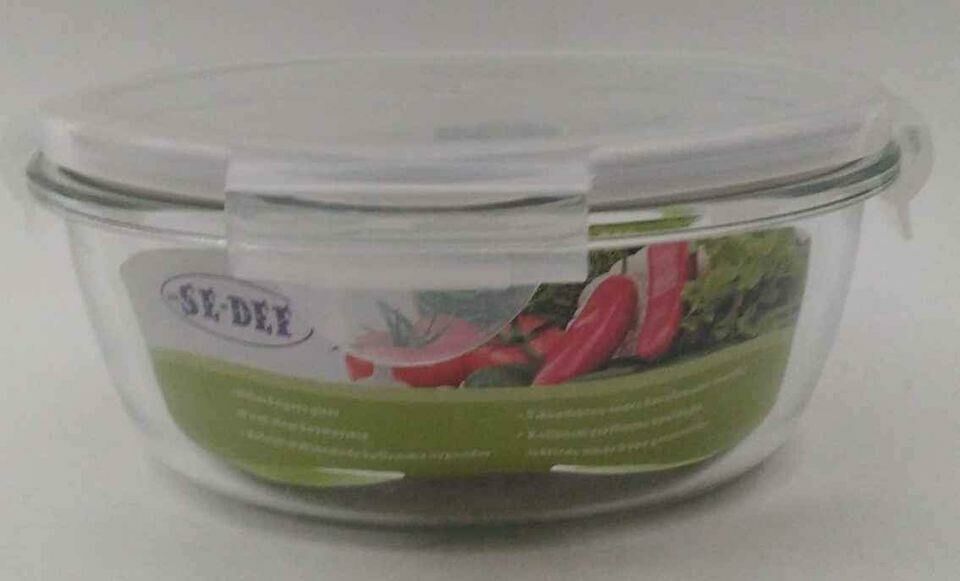 SE-DEF 860 Ml Cam Saklama Kabı 172 Mm X 72mm , Plastik Kilitli Kapak