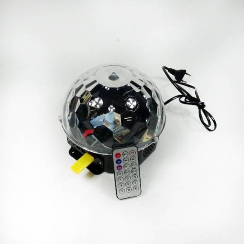Sese Duyarlı Kumandalı  Işık Efektli Disko Topu Höparlörü Usb li