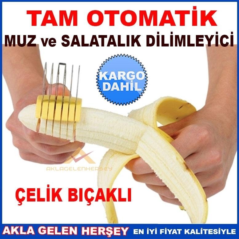 TAM OTOMATİK ÇELİK BIÇAKLI MUZ DİLİMLEYİCİ KD