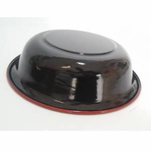 36cm Büyük Boy Beyaz Çinko Emaye Hamur Leğeni