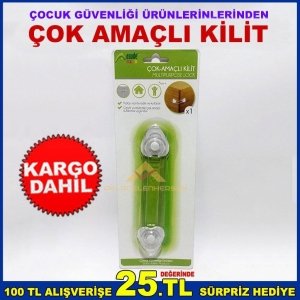 KOLAY MONTE EDİLİR ÇOCUK GÜVENLİĞİ İÇİN ÇOK AMAÇLI KİLİT