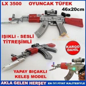 SESLİ IŞIKLI TİTREŞİMLİ LX 3500 OYUNCAK TÜFEK