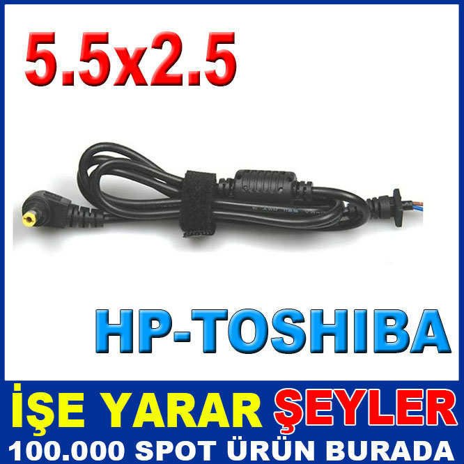 HP 5.5x2.5 CAK128 L TİPİ LEPTOP ADAPTÖR KABLOSU