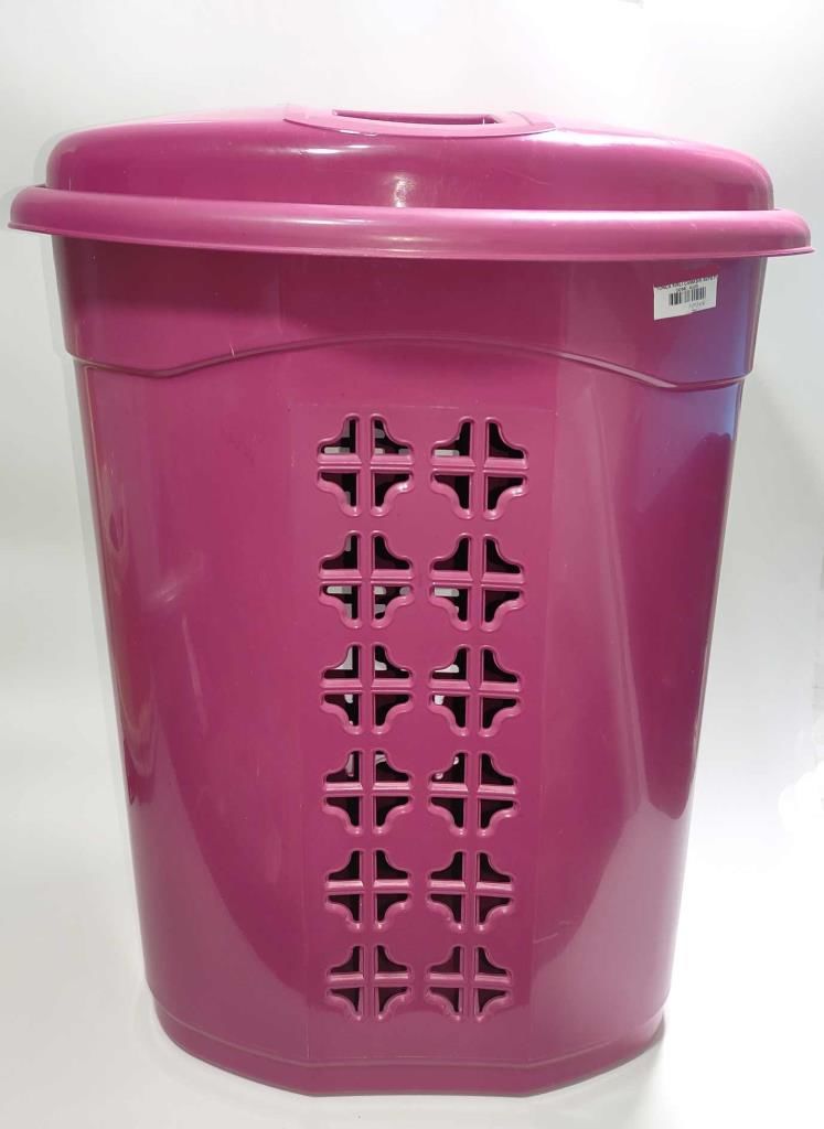 Nar Çiçeği Yonca Stil Desen Kapaklı Banyo Çamaşır Sepeti 44x34-h55 Çok Amaçlı Büyük Malzeme Kutusu