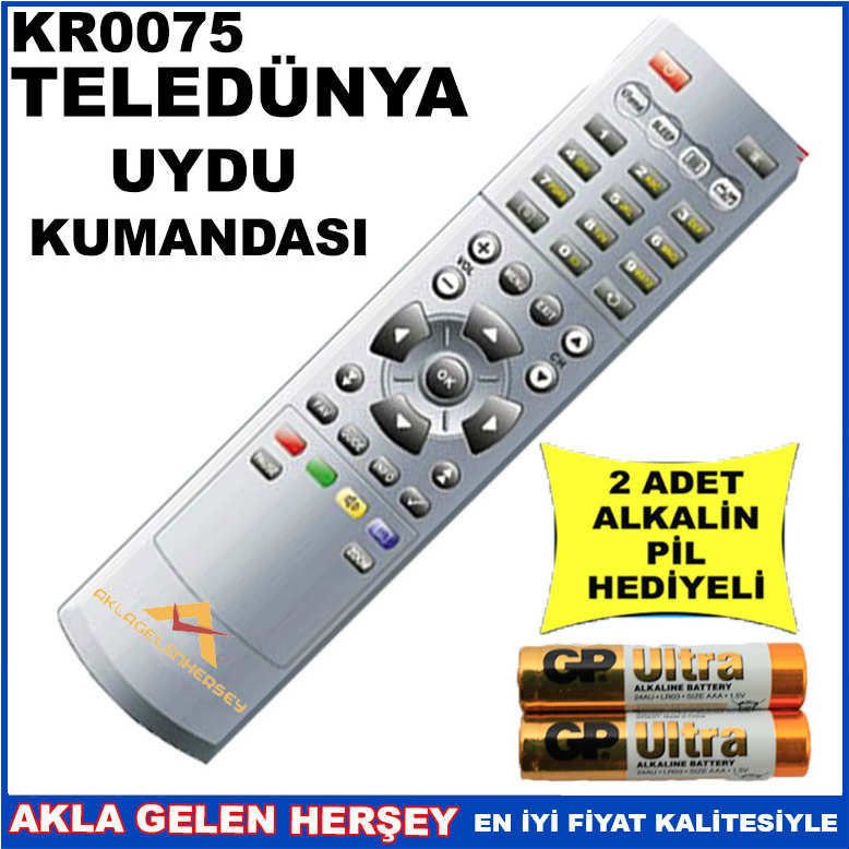 TELEDÜNYA UYDU CİHAZI Receiver KUMANDASI KR0075