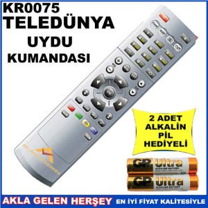 TELEDÜNYA UYDU CİHAZI Receiver KUMANDASI KR0075