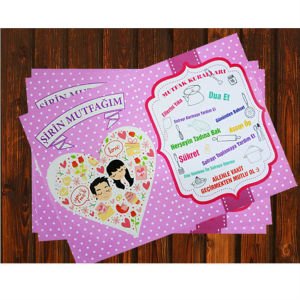 2 Adet PVC Kaplama Kir Tutmaz Kolay Temizlenir Amerikan Servisi - Şirin Mutfağım Pembe