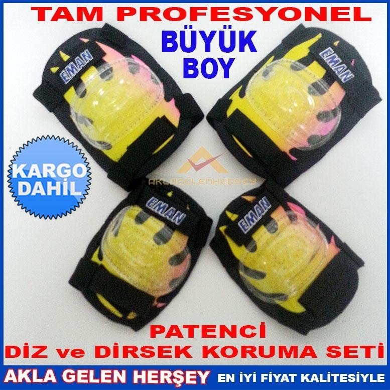 BÜYÜK PROFESYONEL PATENCİ DİZ-DİRSEK KORUMA SETİ