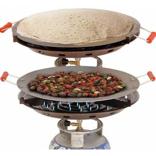 Piknik Tüpe Takılan Seyyar Gözleme Katmer Saç Ocağı Kavurma Sacı Bağ Bahçe Tarla Piknik Tipi Lavaşçı