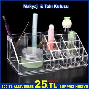 Makyaj ve Takı Organizeri - Makyaj Takı Kutusu