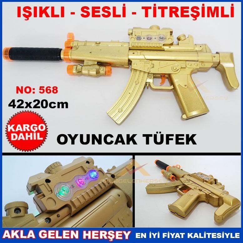 SESLİ IŞIKLI TİTREŞİMLİ NO-568 OYUNCAK TÜFEK