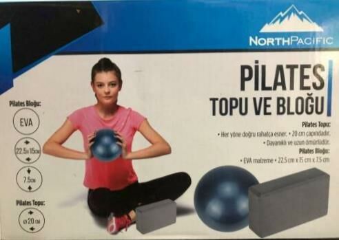 20cm Pilates Topu ve Blogu Basınca,Darbelere,Patlamaya Dayanıklı Köpük Yoga Blogu Esnek Yumuşak