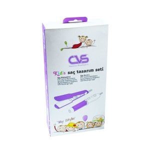 Çocuklar İçin Saç Tasarım Seti - Kid's Saç Şekillendirici - Kid's Kuaför Seti - Saç Düzleştirici