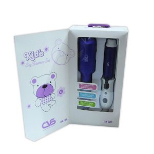 Çocuklar İçin Saç Tasarım Seti - Kid's Saç Şekillendirici - Kid's Kuaför Seti - Saç Düzleştirici