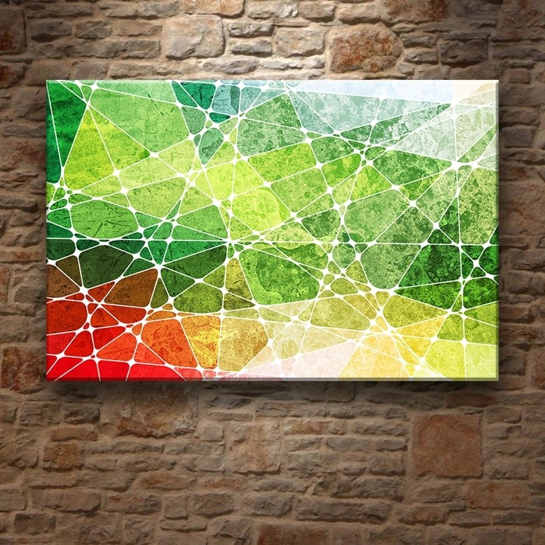 KARIŞIK GEOMETRİ 7 değişen ölçü ORİJİNAL KANVAS TABLO