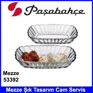 Paşabahçe 53392 Mezze 2'li Servis Şık Kalieteli Cam Ürün Tasarım