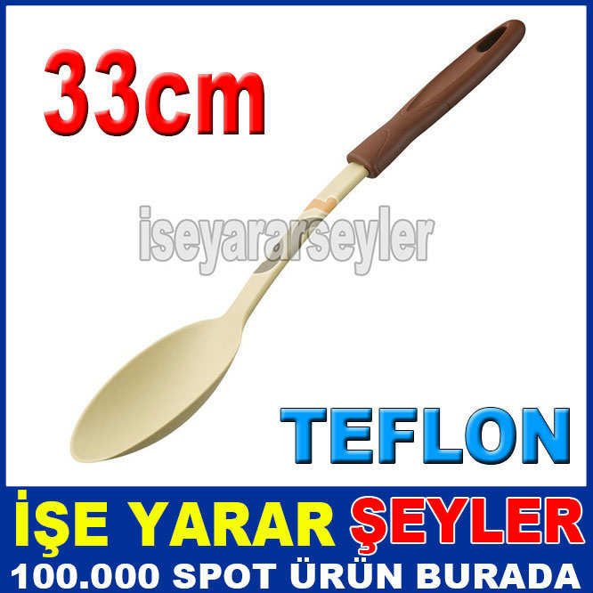 Teflon ve granit tencerelerle tavalara özel çizmeyen ısıya dayanıklı malzeme KAŞIK ÇİZMEZ TEFLON