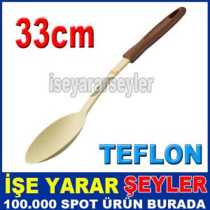 Teflon ve granit tencerelerle tavalara özel çizmeyen ısıya dayanıklı malzeme KAŞIK ÇİZMEZ TEFLON