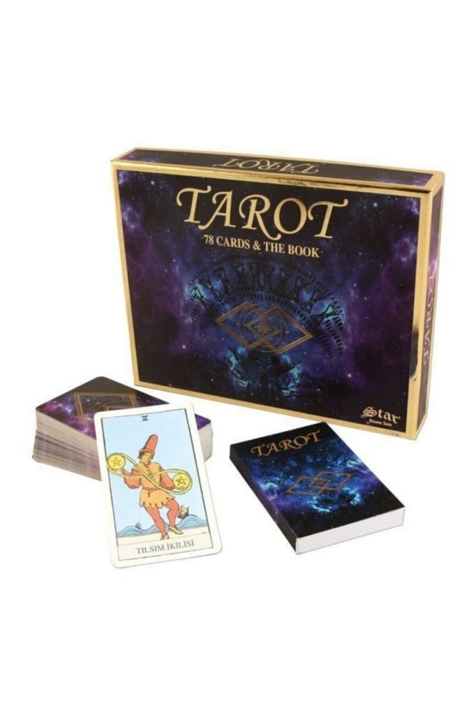 Tarot Fal Kartları 78 Kart Ve Kullanım Kitapçıklı Tarot Oyun Kartları