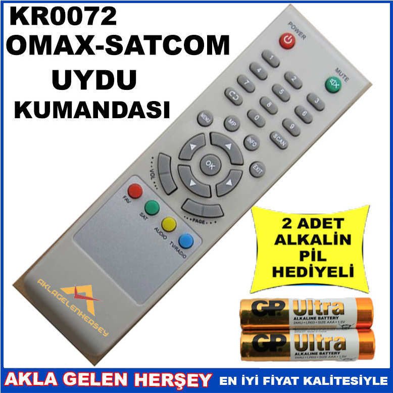OMAX-SATKOM UYDU CİHAZI Receiver KUMANDA KR0072