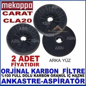 Mekappa Ankastre Davlumbaz Filtresi Mekappa Carat Cla20 Model Davlumbaz İçin Granül Karbon Filtre