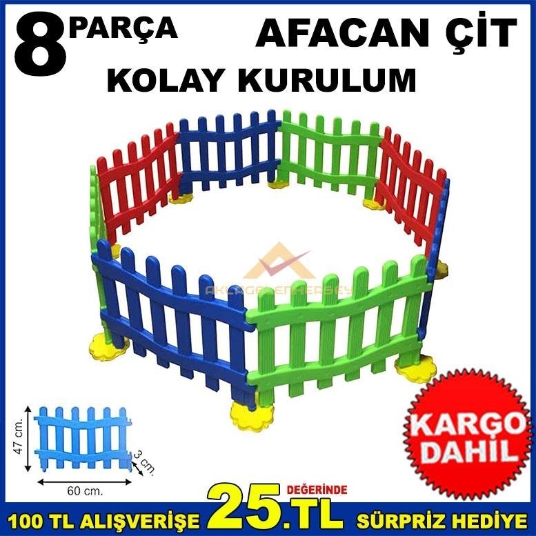 8 PARÇA KOLAY KURULUMLU ÇOCUK OYUN ALANI BAHÇE ÇİTİ TOP HAVUZU