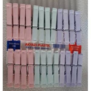 Duvara Monte Balkon ve Pencere tipi Gezer Makaralı Kurutma Askısı,24 Mandal+20 Metre İp+Vida Dahil