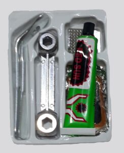 Kaliteli Hammaddeden Üretilmiş 10 Parça Bisiklet Tamir Seti      Yolda Kalmaya Bir Son Verin