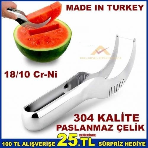 Paslanmaz Çelik Kavun Karpuz Dilimleme Bıçağı