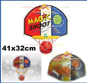 Kapıya Ve Duvara Takılan Mini Basket Topu Hediyeli Desenli Eğitici Oyuncak Basketbol Potası Ve Topu