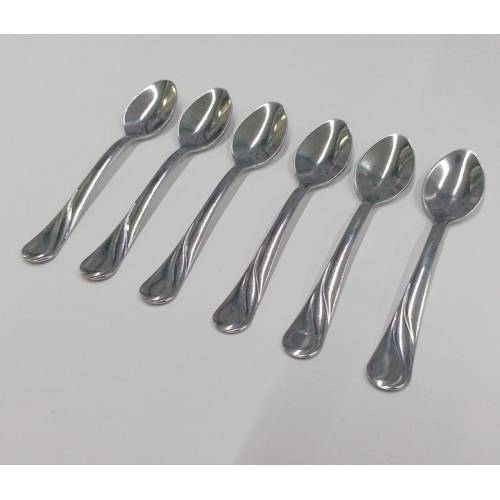 Paslanmaz Çelik 6 adet Furkan Desen Çay Kaşığı Takımı Rostfrei Özel Krom Kaplama,Uygun Fiyatlı Kaşık