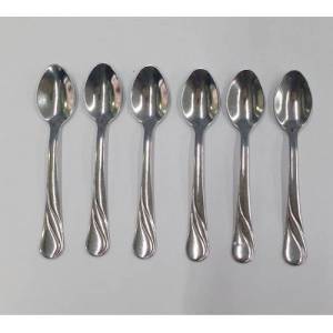 Paslanmaz Çelik 6 adet Furkan Desen Çay Kaşığı Takımı Rostfrei Özel Krom Kaplama,Uygun Fiyatlı Kaşık