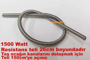 1500W tel resistans ile Ø20cm ısıya dayanıklı taş pleyt,elektrikçilere özel taş elektrikli ocak seti