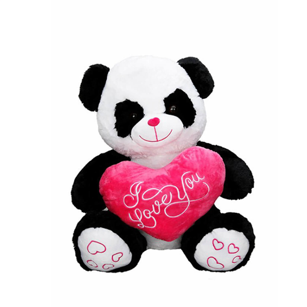 eluş Panda Oturan Kalpli 50Cm