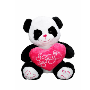eluş Panda Oturan Kalpli 50Cm