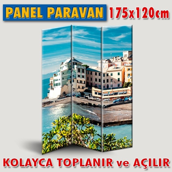 GÖRSELLİ KATLANIR PANEL BÖLME SİSTEMİ - İTALYA - CINQUE TERRE