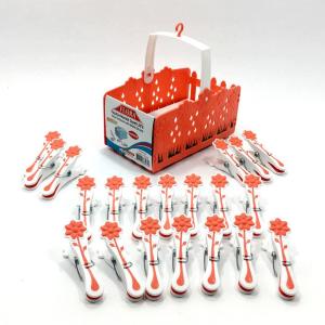 İz Yapmayan Silikonlu Sepetli Parfümlü Papatya Mandal Seti 20 li