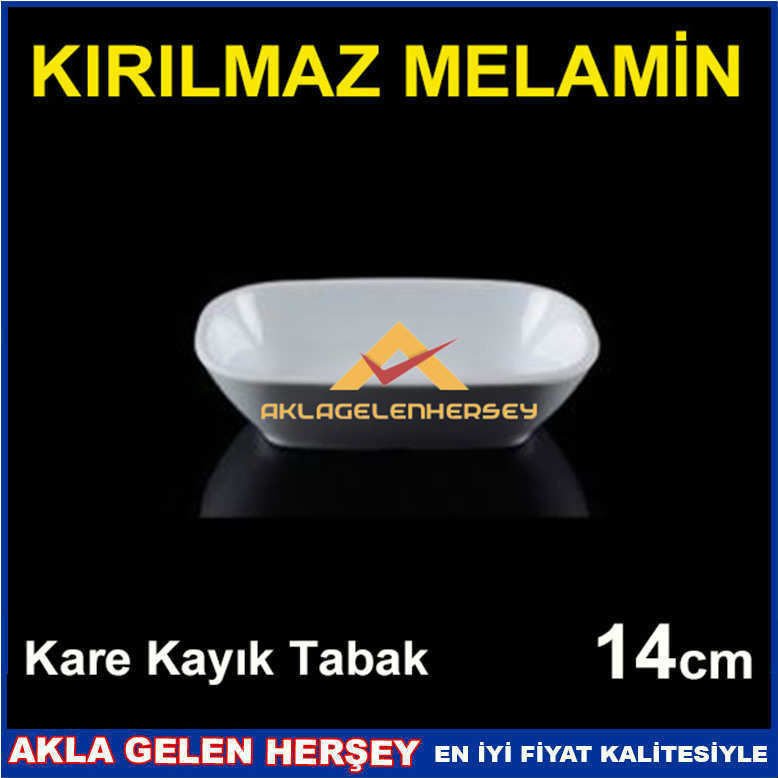 14cm KESİNLİKLE KIRILMAYAN SÜPER MELAMİN TABAK LÜKS KARE KAYIK SALATA TABAĞI ÖMÜR BOYU GARANTİLİDİR