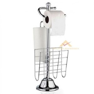 56cm PASLANMAZ KROM GAZETELİKLİ WC KAĞITLIĞI