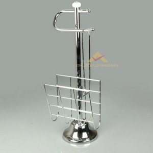56cm PASLANMAZ KROM GAZETELİKLİ WC KAĞITLIĞI