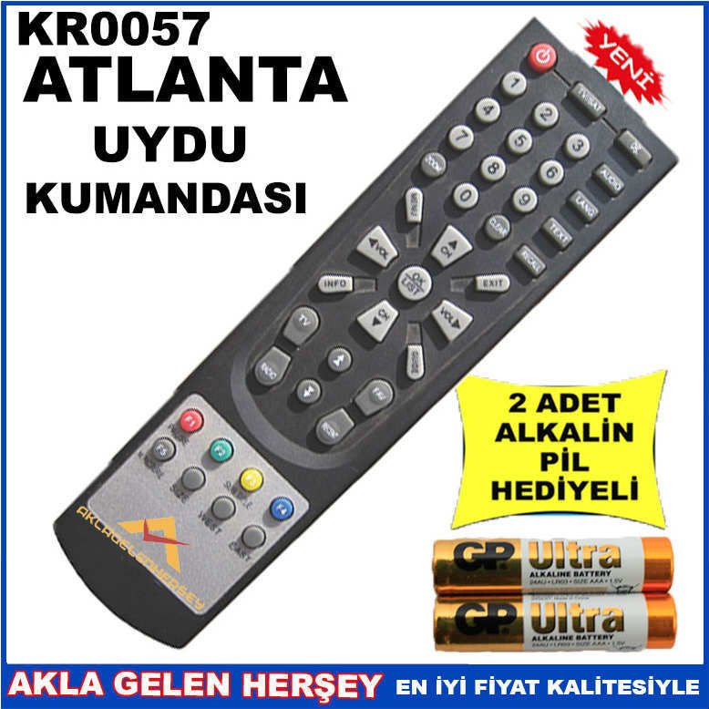 ATLANTA UYDU CİHAZI Receiver KUMANDASI KR0057