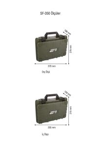 Safari Case Takım Çantası Süngerli İç Ölçü : 335 X 215 X 150h mm Dış Ölçü : 370 X 276 X 166h mmSF-350