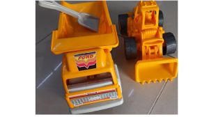 2li Set Oyuncak İş Makinaları Büyük Oyuncak Kamyon Ve Dozer Set