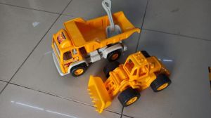 2li Set Oyuncak İş Makinaları Büyük Oyuncak Kamyon Ve Dozer Set