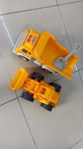 2li Set Oyuncak İş Makinaları Büyük Oyuncak Kamyon Ve Dozer Set