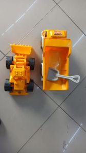 2li Set Oyuncak İş Makinaları Büyük Oyuncak Kamyon Ve Dozer Set