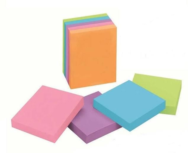 76x76 Post-it yapışkanlı notluk renkli blok