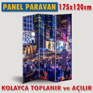 GÖRSELLİ KATLANIR PANEL BÖLME SİSTEMİ - NEW YORK CITY PANORAMA