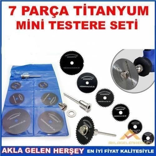İNCE EL İŞÇİLİĞİ İÇİN 7 parça HER TÜRLÜ MALZEMEYİ KESEN TİTANYUM